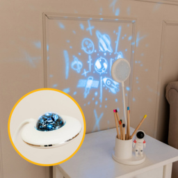 ValueLights Tom Matte White Multicolour LED Table Lamp - Size: 38 x 12.5 x 12.5cm - Wilko - thumbnail 4