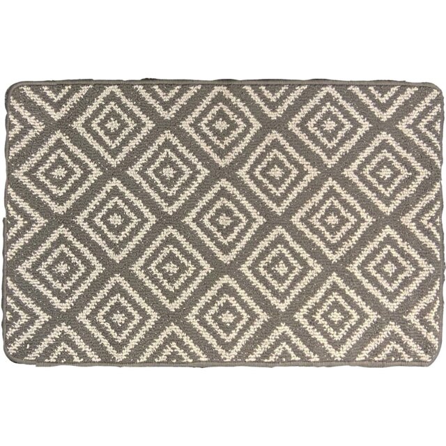 Soft Loop Mat - Grey - Size: 75 x 0 x 50cm - Wilko - image 1