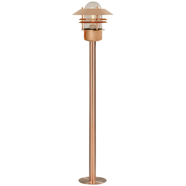 Nordlux Blokhus Copper Outdoor Lamp Post - Size: 92 x 22 x 22cm - Wilko - image 1