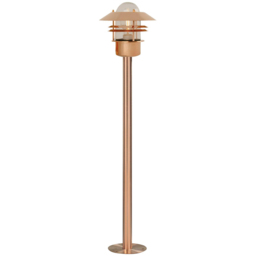 Nordlux Blokhus Copper Outdoor Lamp Post - Size: 92 x 22 x 22cm - Wilko