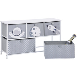 Liberty House Toys 5 Drawer Space Kids Storage Chest - Size: 55 x 100 x 30cm - Wilko - thumbnail 5