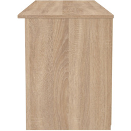 Crowndale Contrast Single Drawer 5 Shelf White Matt and Bardolino Oak TV Unit Ready Assembled - Size: 50 x 144 x 39cm - White Matt & Bardolino Oak - W - thumbnail 4