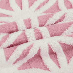 Velosso Coral Pink Orbit Sherpa Throw 150 x 200cm - Size: 150 x 200 x 1cm - Wilko - thumbnail 4