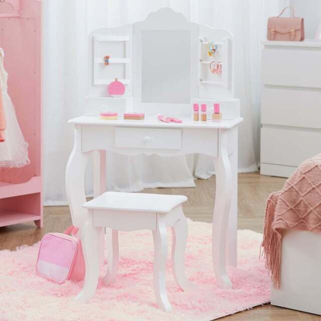 Teamson Kids Little Princess Anna White Medium Toy Vanity - Size: 100.0 x 30.0 x 62.0cm - Wilko - image 1