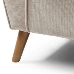 Lily Taupe Chenille Wingback Armchair - Size: 102 x 77 x 85.5cm - Kyoto Futons - Wilko - thumbnail 7