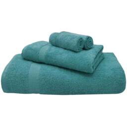 Mayfair Egyptian Cotton Ocean Bath Towel Set of 2 - Blue - Wilko - thumbnail 1