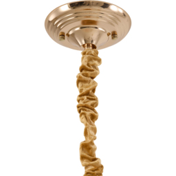 Living and Home Gold Iron Crystal E14 LED Pendant Light - Size: 55.5 x 21.5 x 21.5cm - Gold + Transparent - Wilko - thumbnail 7