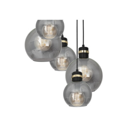 Milagro Omega Circ Black Pendant Lamp 230V - Size: 40 x 40 x 100cm - Wilko - thumbnail 3