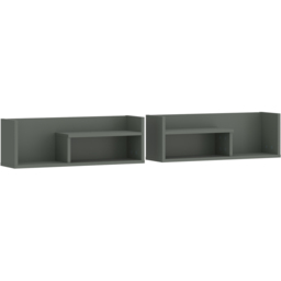 Furniture To Go Arundelf 3 Shelf Green Wall Shelf 2 Pack - Wilko - thumbnail 1