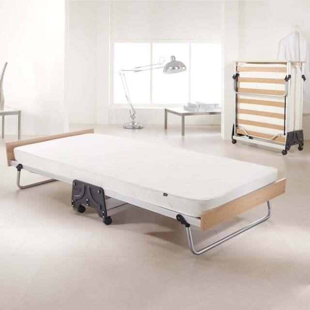 Jay-Be J-Bed Single Folding Bed with Performance e-Fibre Mattress - Silver - Wilko - image 1