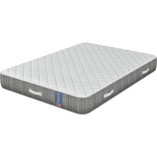 Aspire King Size Pocket+ Eco Foam Support Mattress - White - Wilko - image 1