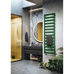 Terma Vivo Matt Green Heated Towel Rail 2019 BTU 1630 x 500mm - Size: 163 x 50 x 7.2cm - Wilko - thumbnail 7