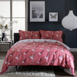 Deyongs Hummingbird Single Coral Duvet Set - Blue - Wilko - thumbnail 1
