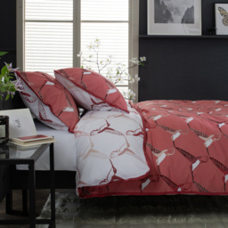 Deyongs Hummingbird Single Coral Duvet Set - Blue - Wilko - thumbnail 3