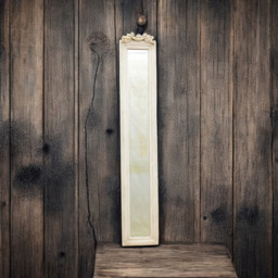 Acacia Home Antique White Elegant Slim Wall Mirror 109 x 13cm - Wilko - thumbnail 3