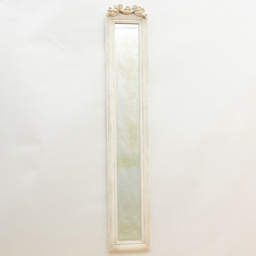 Acacia Home Antique White Elegant Slim Wall Mirror 109 x 13cm - Wilko - thumbnail 4