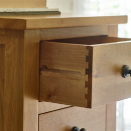 Julian Bowen Marlborough 7 Drawer White Oak Narrow Chest of Drawers - Wood - Wilko - thumbnail 5