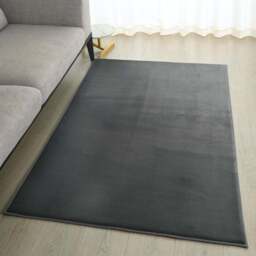 Minimalist Cosy Flannel Rug - Chelsea Grey - Wilko - thumbnail 7