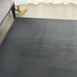 Minimalist Cosy Flannel Rug - Chelsea Grey - Wilko - thumbnail 4