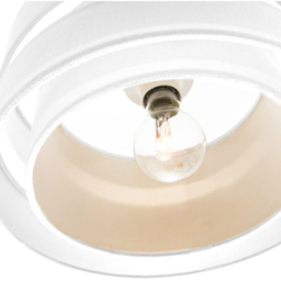 Happy Homewares 3 Tier White Linen Fabric Pendant Shade - Size: 17 x 35 x 35cm - Wilko - thumbnail 5