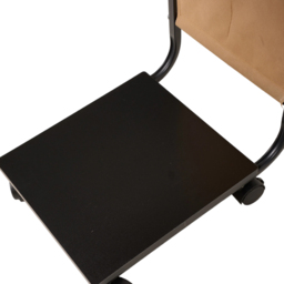 Living and Home Black C-Shape Side Table with Lockable Castors - Size: 61 x 40 x 30cm - Wilko - thumbnail 7