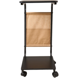 Living and Home Black C-Shape Side Table with Lockable Castors - Size: 61 x 40 x 30cm - Wilko - thumbnail 6