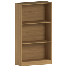 VIDA DESIGNS Cambridge 3 Shelf Oak Medium Bookcase - Brown - Wilko - thumbnail 3