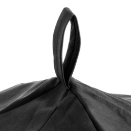 Kaikoo Black Faux Leather Beanbag - Size: 45  x 45  x 60cm - Wilko - thumbnail 4