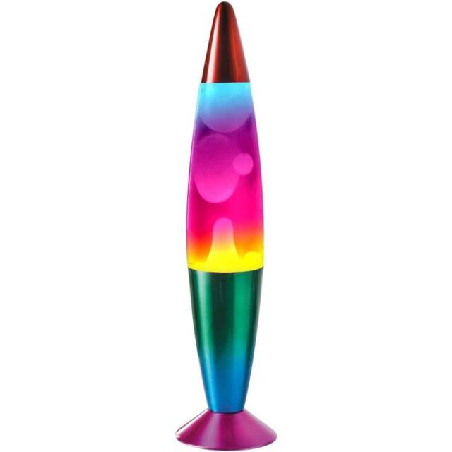 Global Gizmos Rainbow Lava Lamp 16 inch - Size: 41.5 x 9.8 x 9.8cm - Multi - Wilko - image 1