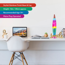 Global Gizmos Rainbow Lava Lamp 16 inch - Size: 41.5 x 9.8 x 9.8cm - Multi - Wilko - thumbnail 7