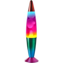 Global Gizmos Rainbow Lava Lamp 16 inch - Size: 41.5 x 9.8 x 9.8cm - Multi - Wilko - thumbnail 1
