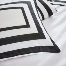 Oxford Border Duvet Set Monochrome Superking - Size: Super King - Divante - Wilko - thumbnail 5