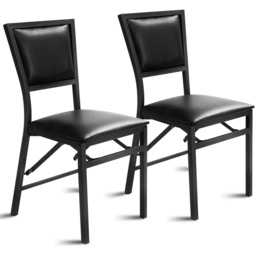 Costway Set of 2 Black Steel Folding Chair - Multi - Wilko - thumbnail 5