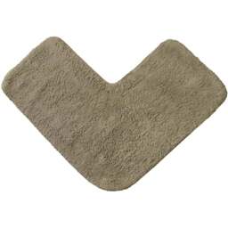 Allure Bath Fashions Mocha L Shape Corner Shower Mat 35 x 70cm - Brown - Wilko