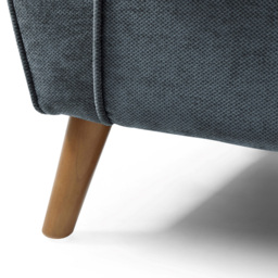 Lily Denim Chenille Wingback Armchair - Size: 102 x 77 x 85.5cm - Kyoto Futons - Wilko - thumbnail 7