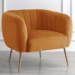 Artemis Home Matilda Orange Accent Chair - Size: Single - Wilko