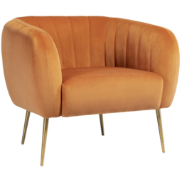 Artemis Home Matilda Orange Accent Chair - Size: Single - Wilko - thumbnail 3