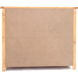 Cabinet Bits Lugo 6 Drawer Brown Brass Knob Chest of Drawers - Wilko - thumbnail 7