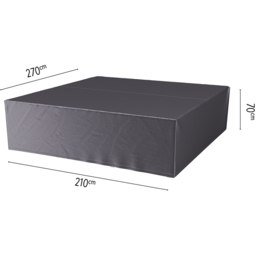 Platinum AeroCover Waterproof Lounge Set Cover 70 x 270 x 210cm - Size: 70 x 270 x 270cm - Grey - Wilko - thumbnail 6