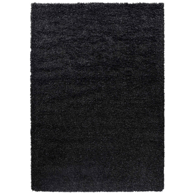 Desire Rugs Oxford Anthracite Plain Shaggy Rug 120 x 170cm - Wilko - image 1