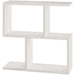 Decortie Homemania 4 Shelf Ancient White Modern Side End Table - Size: 60 x 60 x 19.5cm - Wilko - thumbnail 3