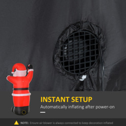 Everglow Red Inflatable Air Blown Christmas Santa 8ft - Wilko - thumbnail 7