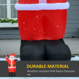 Everglow Red Inflatable Air Blown Christmas Santa 8ft - Wilko - thumbnail 6