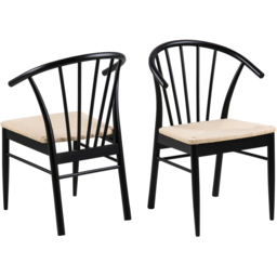 Florence Montreux 6 Seater Round Extending Dining Table Black - Wilko - thumbnail 6