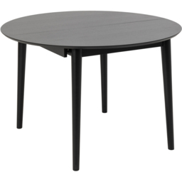 Florence Montreux 6 Seater Round Extending Dining Table Black - Wilko - thumbnail 3