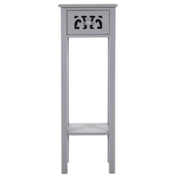 Living and Home Grey Wooden Plant Stand with Drawer - Size: 73 x 25 x 25cm - Wilko - thumbnail 5