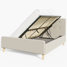GFW Ashbourne Double Natural Ottoman Bed - Cream - Wilko - thumbnail 7