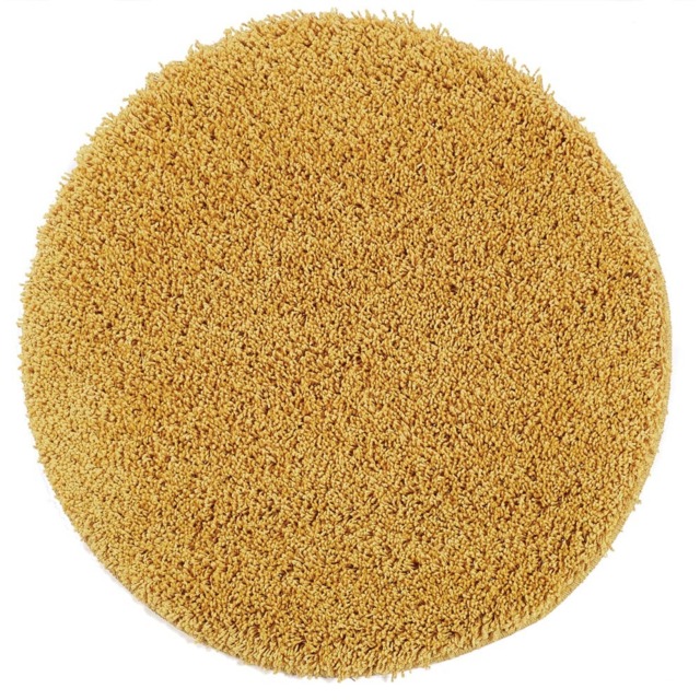 My Rug Ochre Round Rug 100cm - Size: 100 x 100 x 2cm - Orange - Wilko - image 1