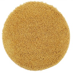 My Rug Ochre Round Rug 100cm - Size: 100 x 100 x 2cm - Orange - Wilko