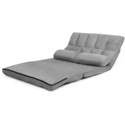 Costway 2 Seater Grey Sofa Bed - Wilko - thumbnail 5